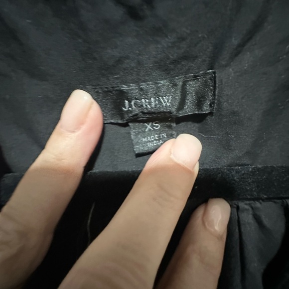 J. CREW Womens Garment Dyed Cotton Poplin Shirt Dress Black XS NWOT 100% Cotton - Picture 3 of 8